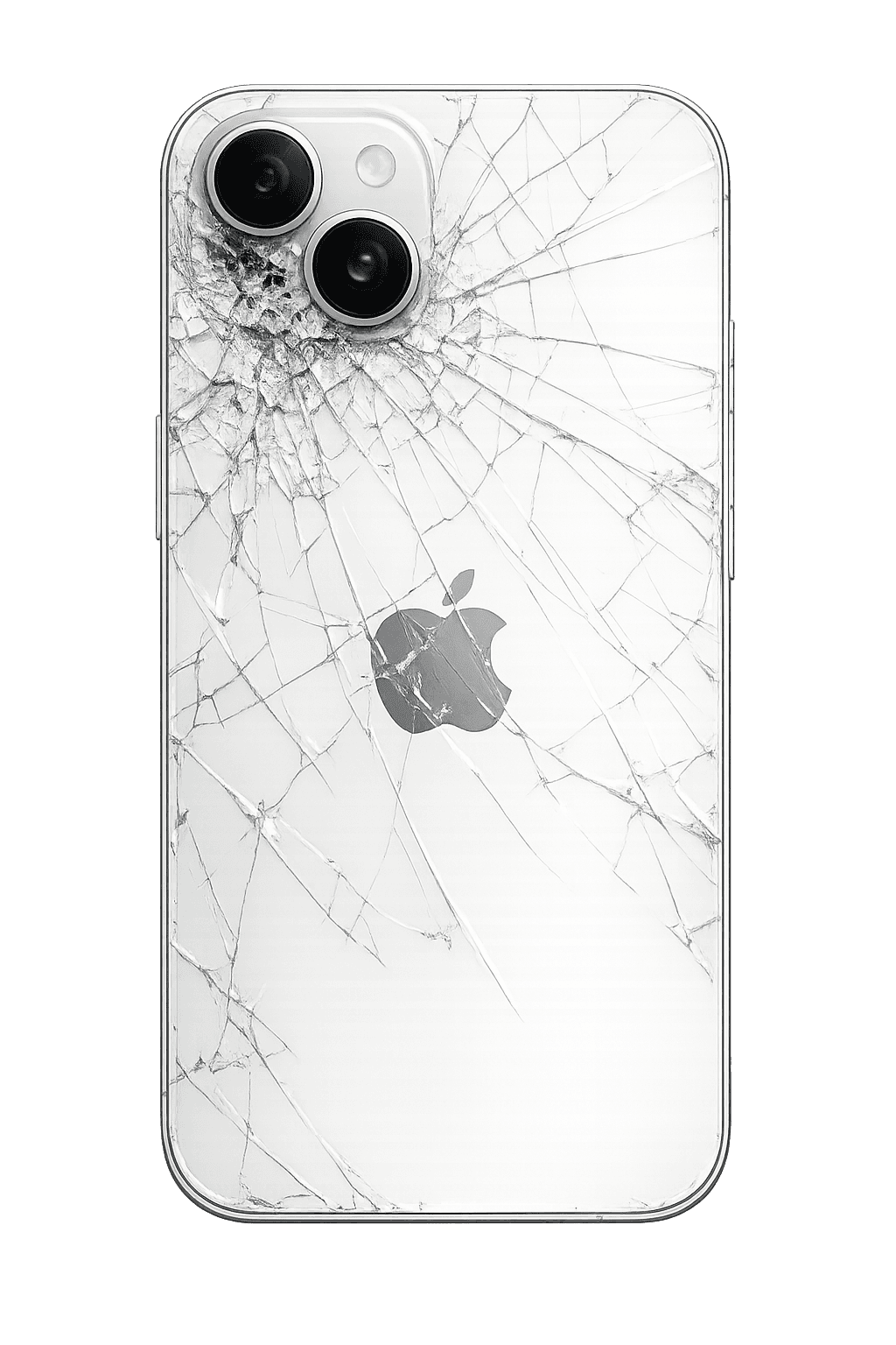 Back glass cracks